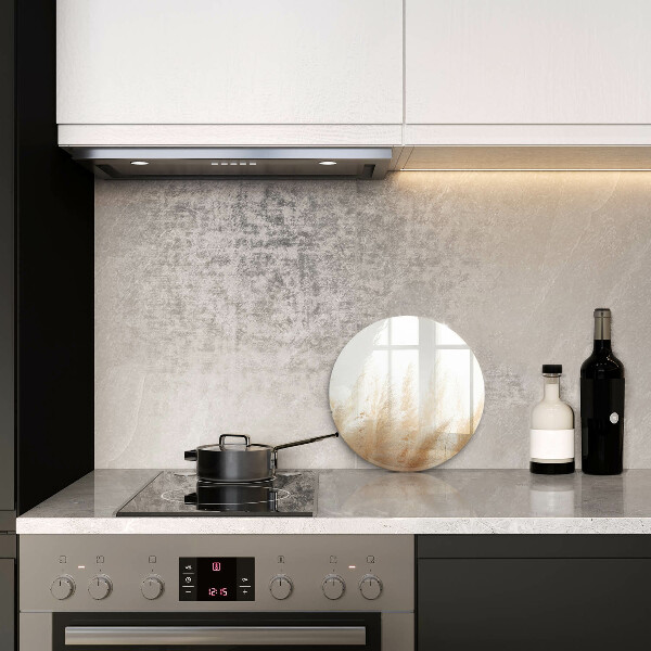 Tábua de cortar de vidro Capim-dos-pampas