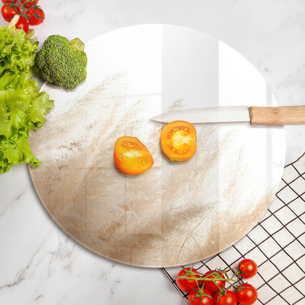 Tábua de cortar de vidro Capim-dos-pampas