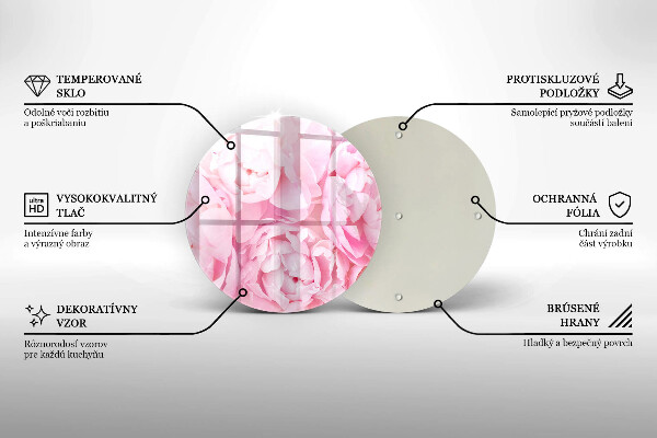 Tábua de corte Peônias delicadas