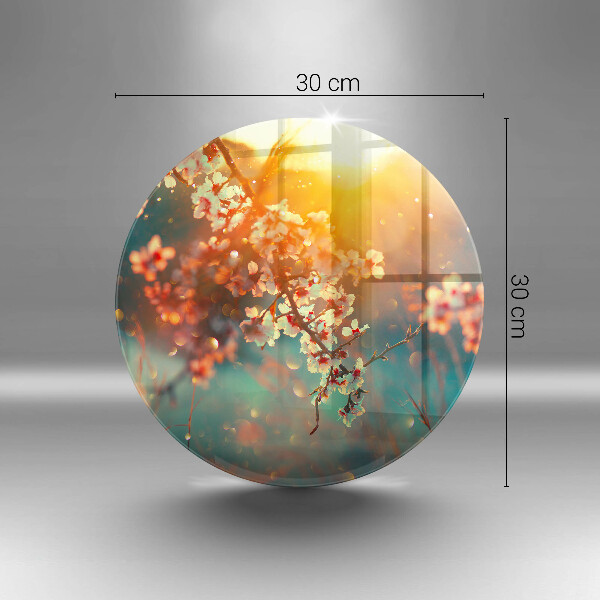 Tábua de cortar alimentos Flores de macieira ao sol