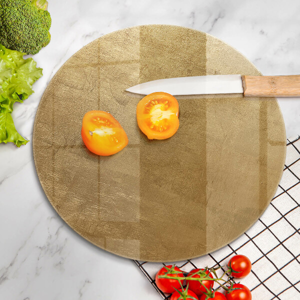 Tábua de corte de vidro Fundo de textura dourada