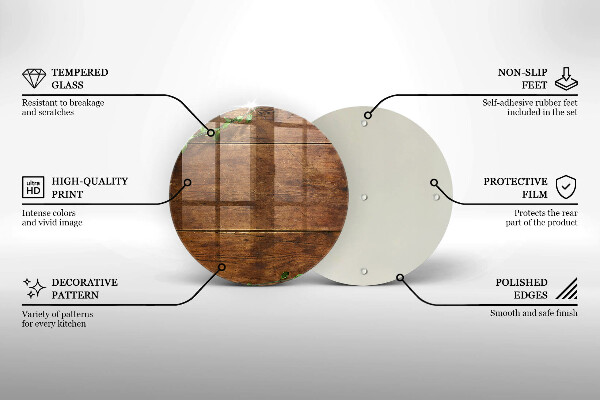 Tábua de vidro Tábuas e folhas de madeira