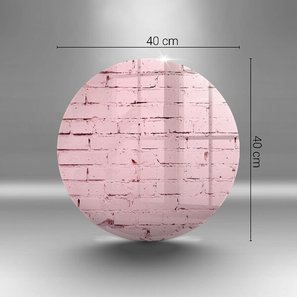 Tábua de vidro Parede de tijolos em tons pastel