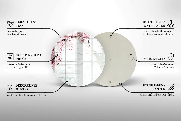 Tábua para corte Flores nas tábuas