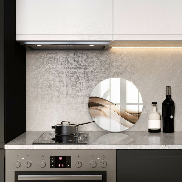 Tábua de cortar alimentos Linhas marrons abstratas