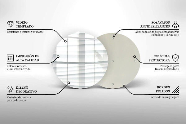 Tábua de vidro Estrutura moderna