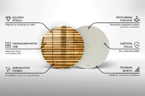 Tábua para corte Bambu boho natural