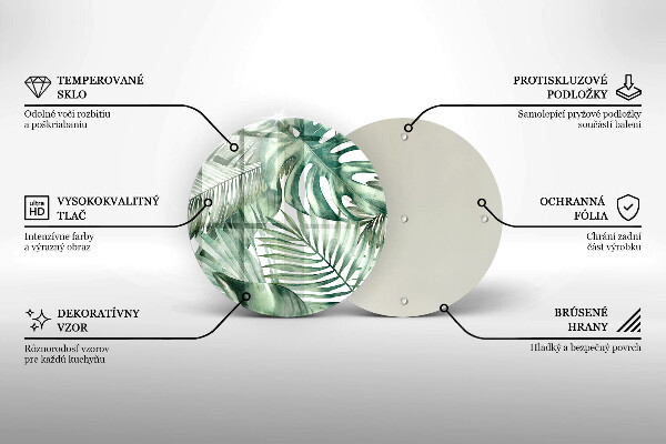 Tábua para cozinha Folhas pintadas