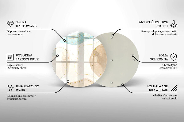 Tábua de cortar alimentos Bokeh boho e dourado