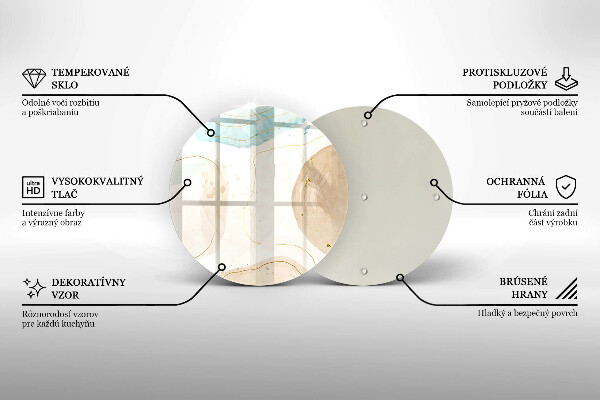 Tábua de cortar alimentos Bokeh boho e dourado