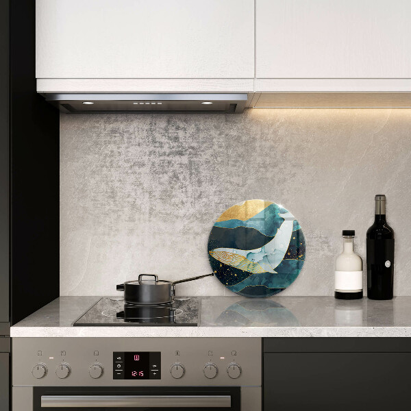 Tábua corte Baleia abstrata