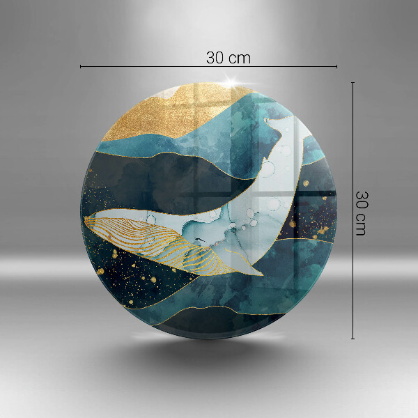 Tábua corte Baleia abstrata