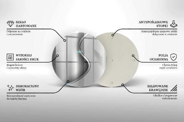 Tábua corte Metal prateado abstrato