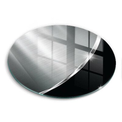 Tábua de vidro Abstração com metal