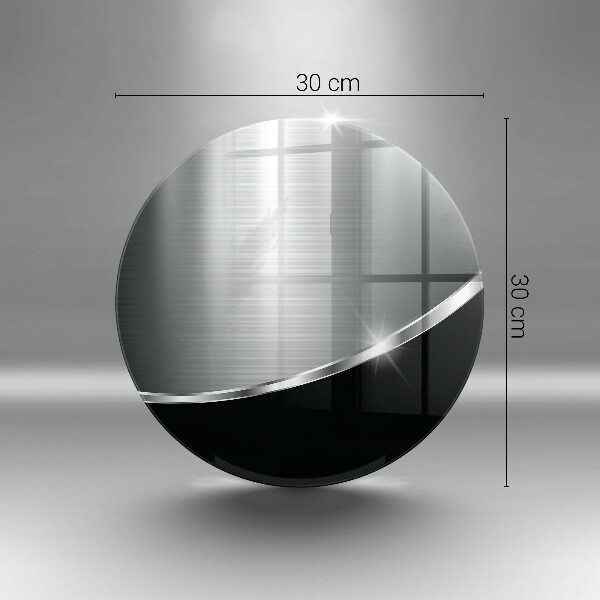 Tábua de vidro Abstração com metal