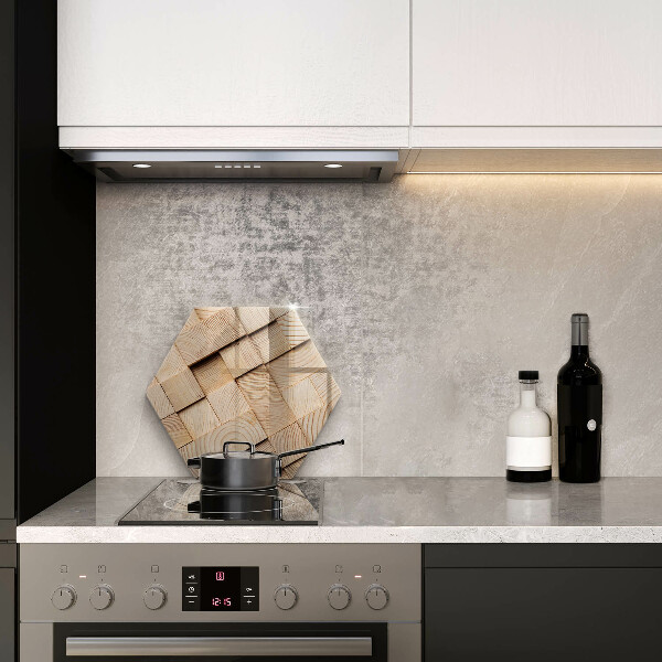 Tábua para cozinha Quadrados de madeira