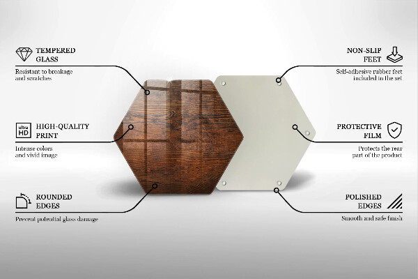 Tábua corte Placa de madeira escura