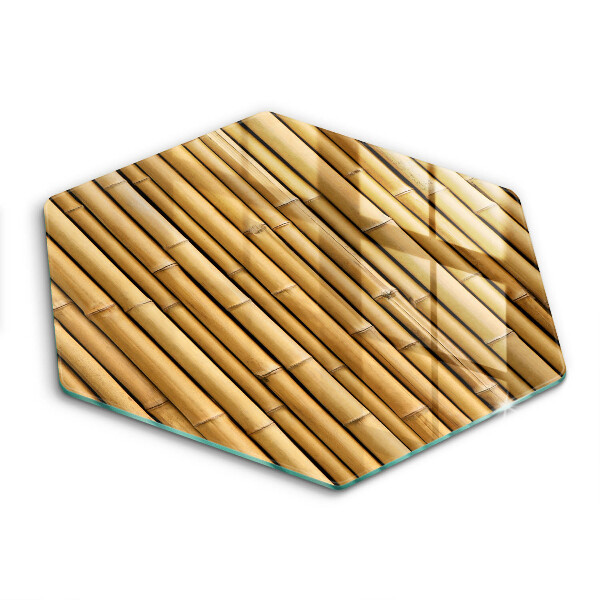 Tábua de vidro Bambu boho natural