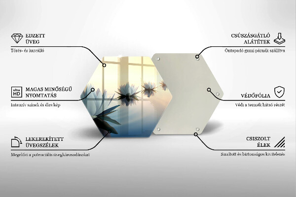 Tábua para cozinha Flores de nenúfar