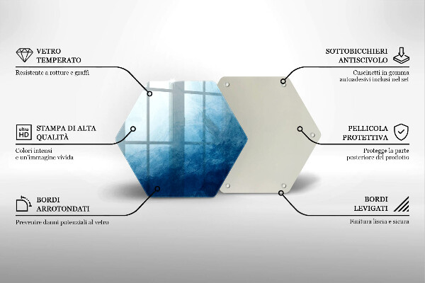 Tábua de corte de vidro Fundo abstrato