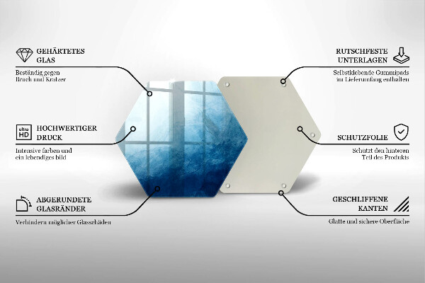 Tábua de corte de vidro Fundo abstrato