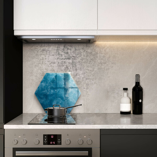 Tábua de cortar de vidro Água azul