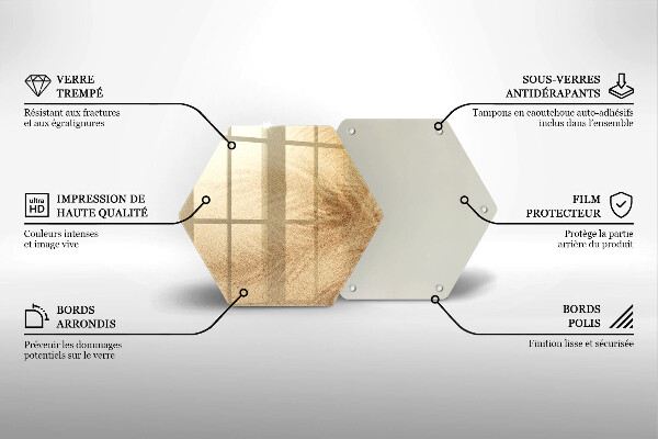 Tábua de corte de vidro Férias na areia da praia
