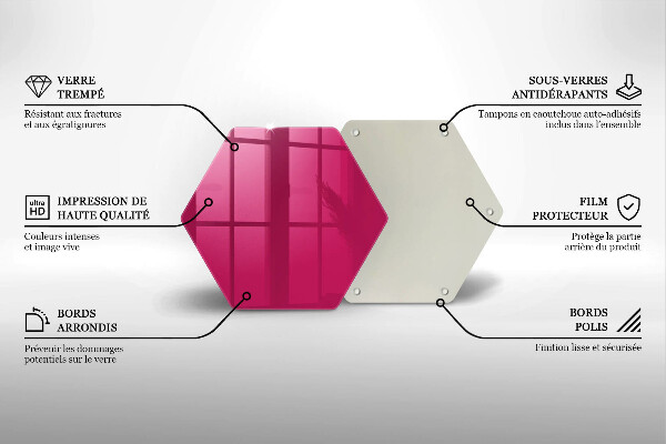 Tábua de cortar alimentos Cor rosa