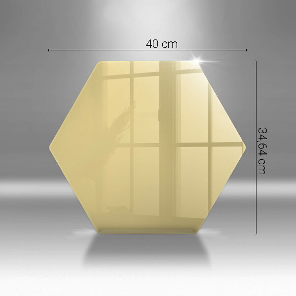 Tábua de cortar de vidro Cor amarela