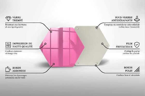 Tábua cozinha Cor rosa