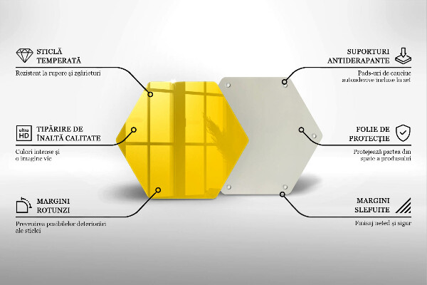 Tábua para cozinha Cor amarela
