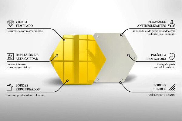 Tábua para cozinha Cor amarela