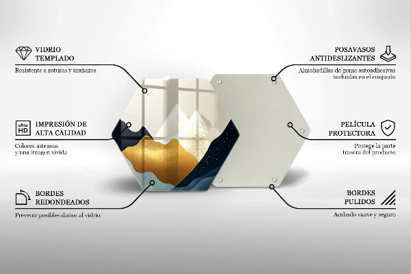 Tábua cozinha Montanhas abstratas