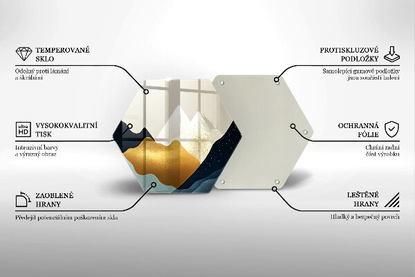 Tábua cozinha Montanhas abstratas