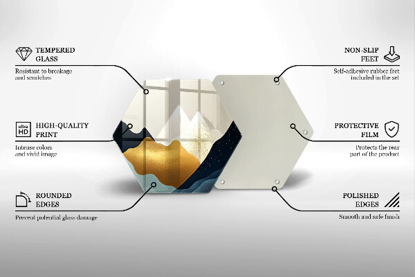 Tábua cozinha Montanhas abstratas