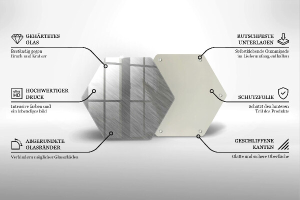 Tábua de vidro Fundo de textura metálica