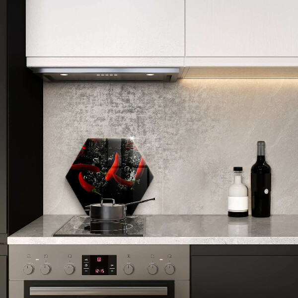 Tábua para corte Pimentas em água