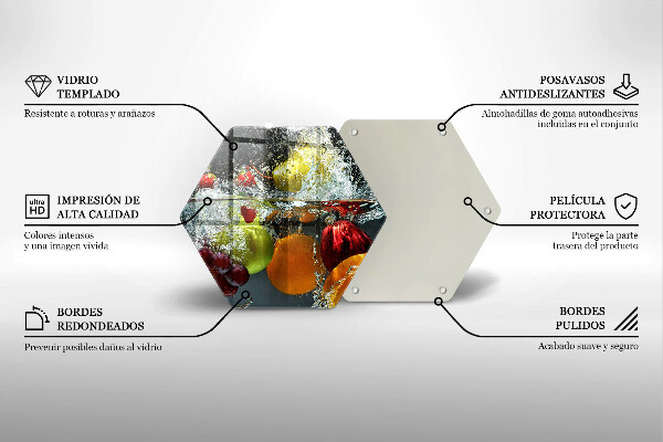 Tábua de cortar alimentos Fruta suculenta na água