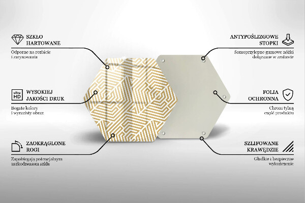 Tábua para corte Linhas geométricas
