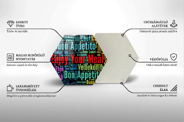 Tábua corte Bon appetit legendas idiomas