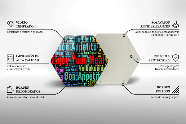 Tábua corte Bon appetit legendas idiomas