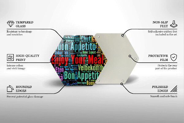 Tábua corte Bon appetit legendas idiomas