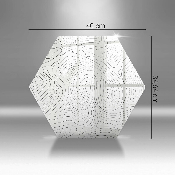 Tábua de cortar alimentos Formas abstratas