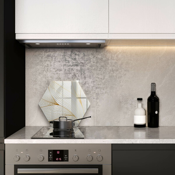 Tábua de cortar de vidro Padrão de linha moderno