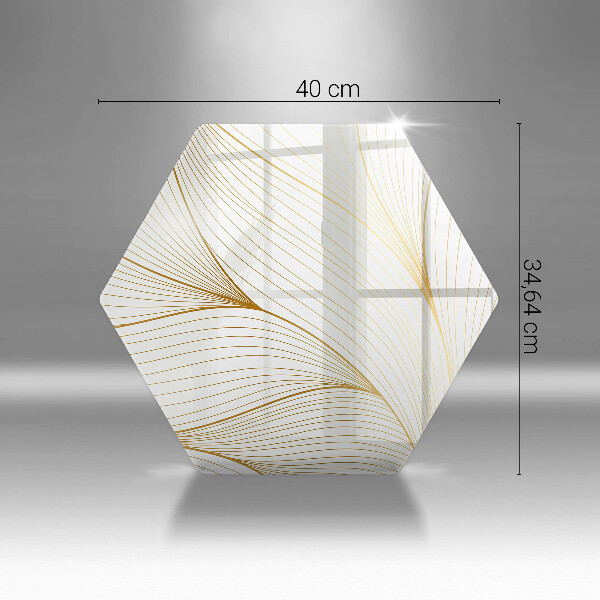 Tábua de cortar de vidro Padrão de linha moderno