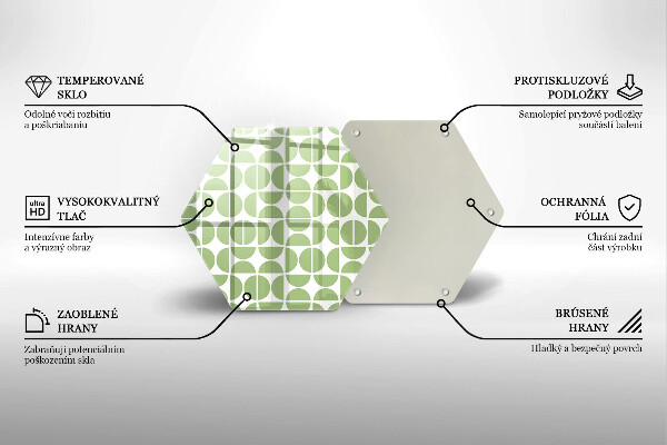 Tábua para corte Padrão de formas boho