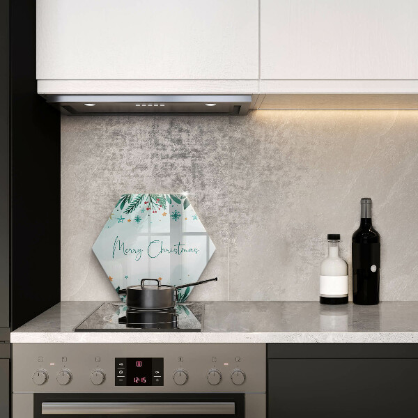 Tábua de vidro Inscrição de Feliz Natal