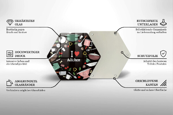 Tábua cozinha Eu amo ilustração de cozinha