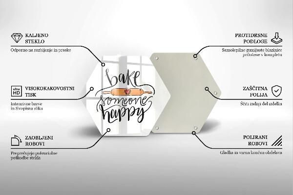 Tábua para cozinha Asse alguém feliz