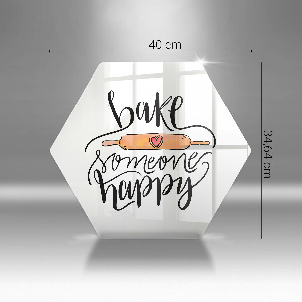 Tábua para cozinha Asse alguém feliz